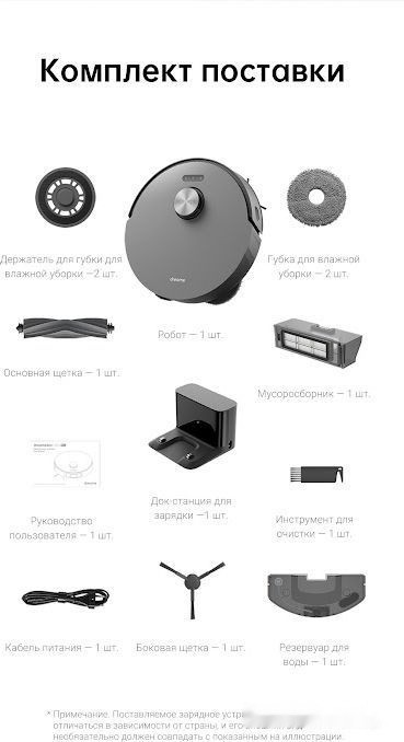 Робот-пылесос Dreame L10s Pro (международная версия, серый)