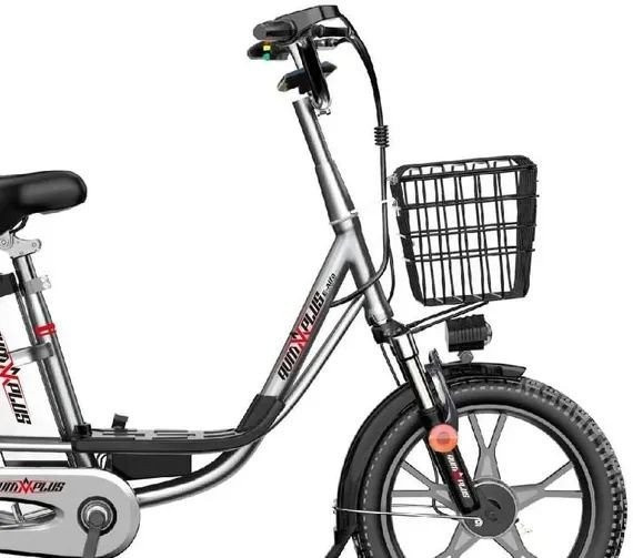 Электровелосипед AVM E-ALFA 20 Pro (серебристый)