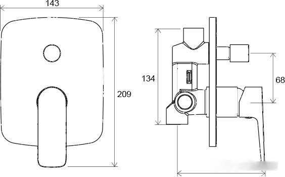Смеситель Ravak Classic-CL 061.00 [X070086]