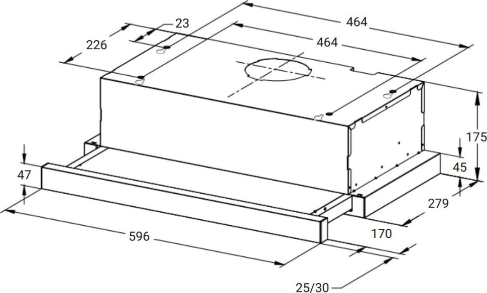 Вытяжка Weissgauff TEL 600 White Glass