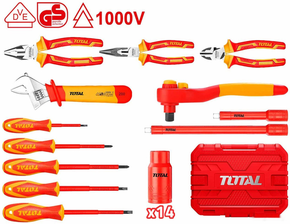 Универсальный набор инструментов Total THKITH2601 (26 предметов)