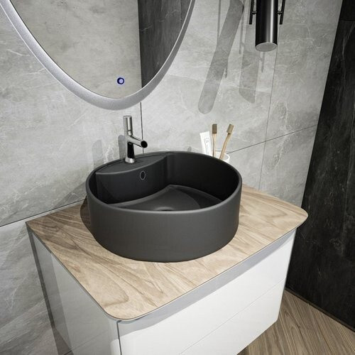 Умывальник Teymi Lina S D40 T50192 (черный матовый) Умывальник Teymi Lina S D40 T50192 (черный матовый)