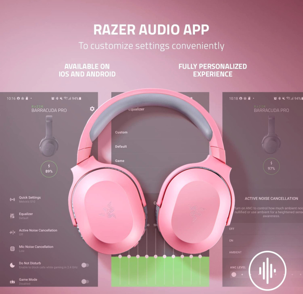 Наушники RAZER Barracuda X 2022 (розовый) Наушники RAZER Barracuda X 2022 (розовый)