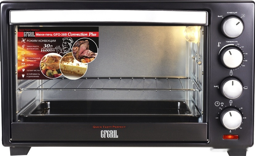 Мини-печь GFgril GFO-30B Convection Plus