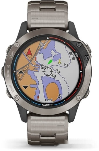 Умные часы Garmin Quatix 6 47 мм (титановый)