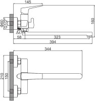 Смеситель Ledeme L2281B