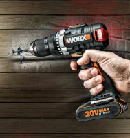 Дрель-шуруповерт Worx BL WX175 (с 2-мя АКБ, кейс)