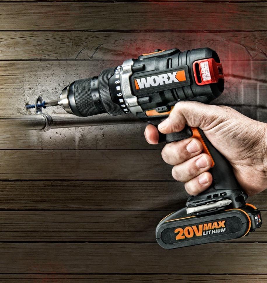 Дрель-шуруповерт Worx BL WX175 (с 2-мя АКБ, кейс) Дрель-шуруповерт Worx BL WX175 (с 2-мя АКБ, кейс)