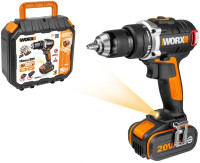 Дрель-шуруповерт Worx BL WX175 (с 2-мя АКБ, кейс)