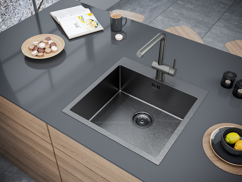 Кухонная мойка Paulmark Kroner PM705151-GM Кухонная мойка Paulmark Kroner PM705151-GM