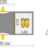 Палатка Talberg Base 4 2019 (зеленый)