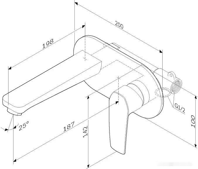 Смеситель Am.Pm Gem F90A72200 Смеситель Am.Pm Gem F90A72200