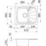 Кухонная мойка Elleci Living 125 M79 Aluminium Кухонная мойка Elleci Living 125 M79 Aluminium