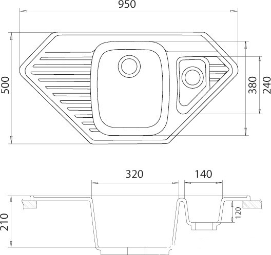 Кухонная мойка Gerhans E10 (Black) Кухонная мойка Gerhans E10 (Black)