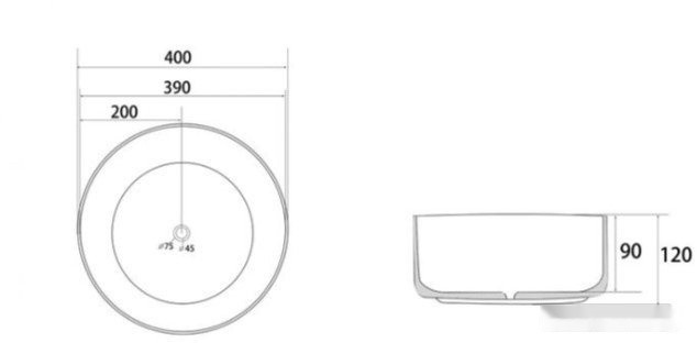 Умывальник Abber Bequem AC2109RG (розовое золото) Умывальник Abber Bequem AC2109RG (розовое золото)