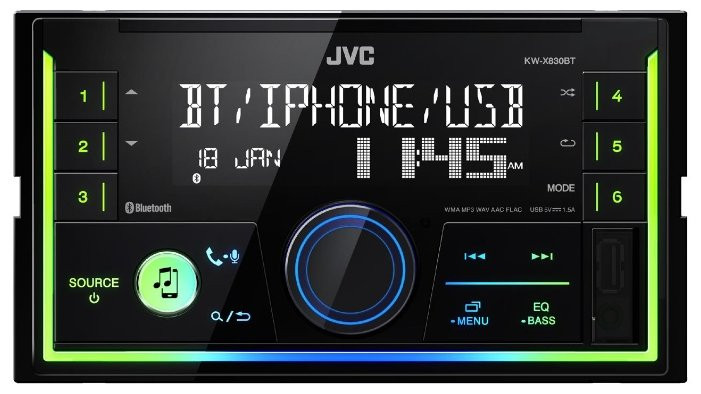 Автомагнитола JVC KW-X830BT