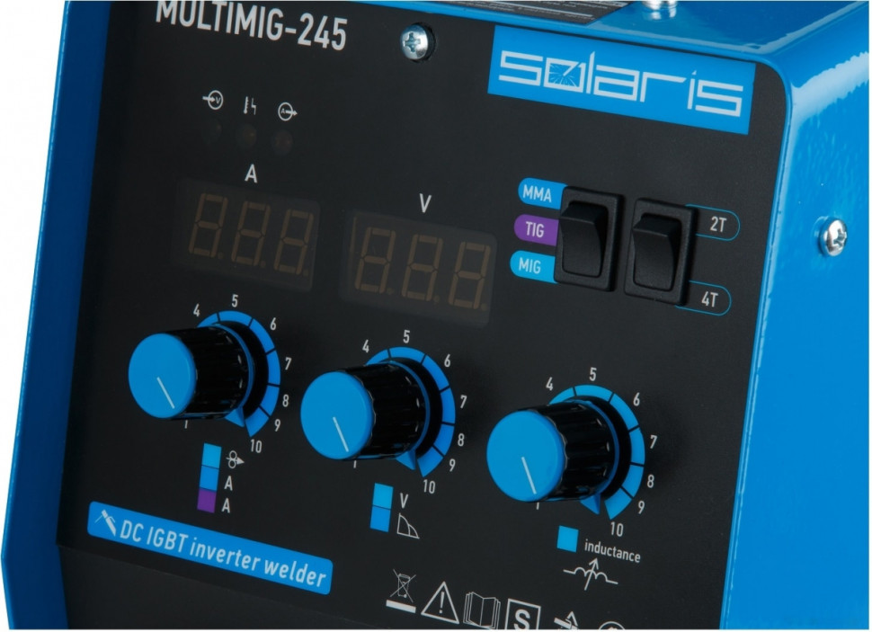 Сварочный инвертор Solaris MULTIMIG-245 Сварочный инвертор Solaris MULTIMIG-245