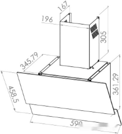 Вытяжка Schtoff Albina 60 (черный) Вытяжка Schtoff Albina 60 (черный)
