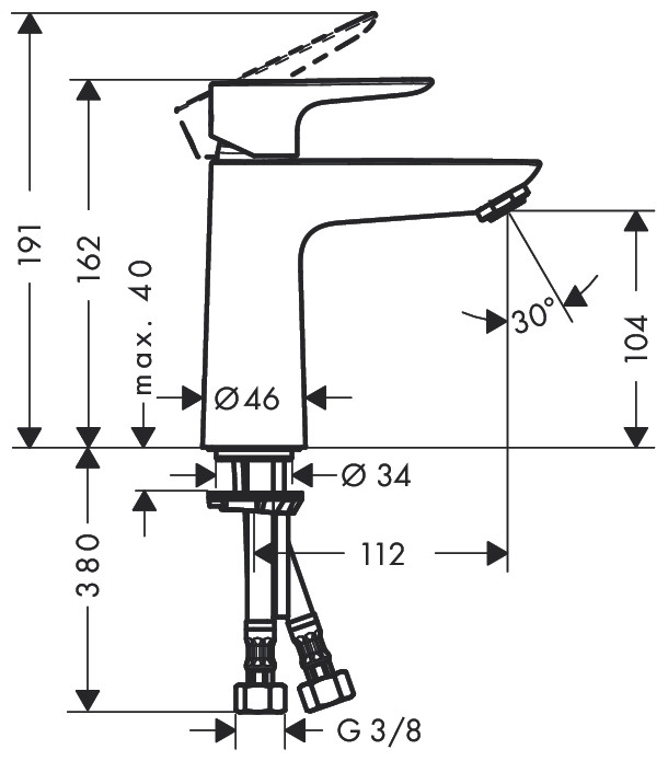 Смеситель Hansgrohe Talis E 71712000