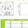 Вытяжная вентиляция AirRoxy dRim 125HS-C177 Вытяжная вентиляция AirRoxy dRim 125HS-C177