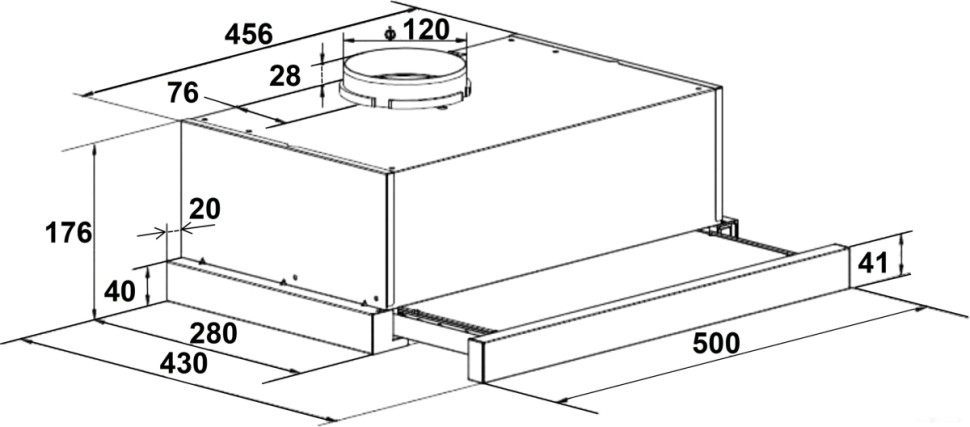 Вытяжка LEX Hubble 500 (белый)