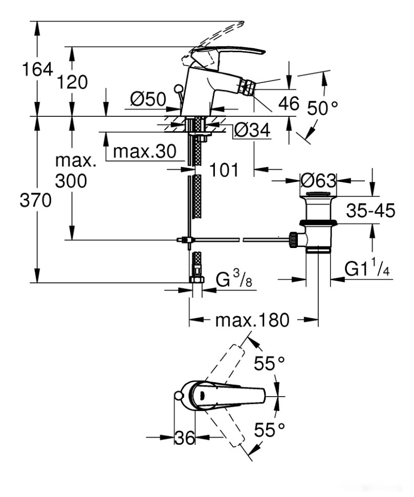Смеситель Grohe Start 32560001 Смеситель Grohe Start 32560001
