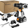 Deko DKCD20 Set 2 063-4204 (шуруповерт, болгарка, 2 АКБ)