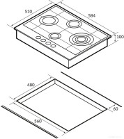 Варочная панель HIBERG VM 6145 W