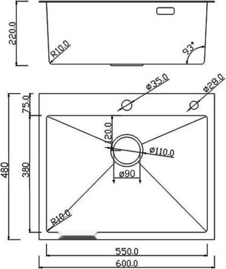 Кухонная мойка Roxen Snake 560220-60-GS PVD Gold золотая/текстурная (с коландером и дозатором)