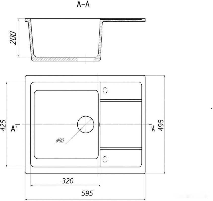 Кухонная мойка Gerhans В19 (графит)