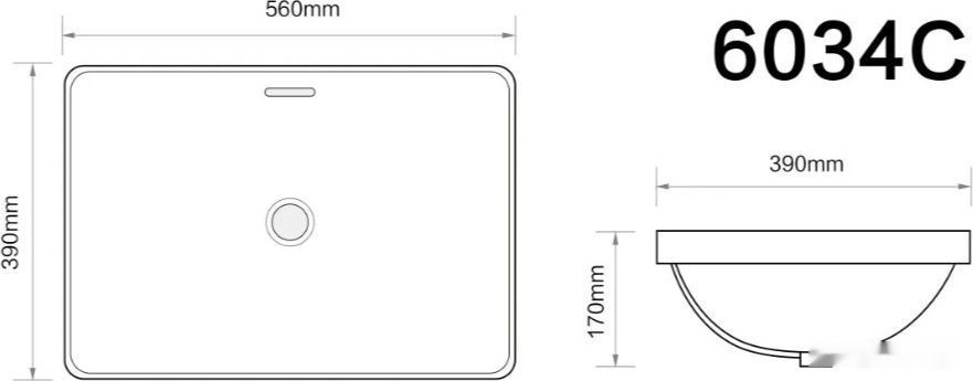Умывальник Axus 56 6034C