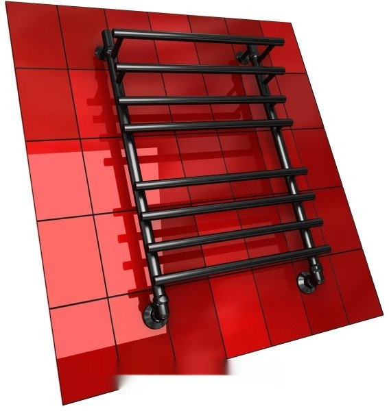 Полотенцесушитель Двин F8 BL Primo 80x50 (черный матовый) Полотенцесушитель Двин F8 BL Primo 80x50 (черный матовый)