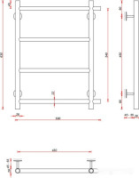 Полотенцесушитель Fincopper FCEB 63x50 (белый)