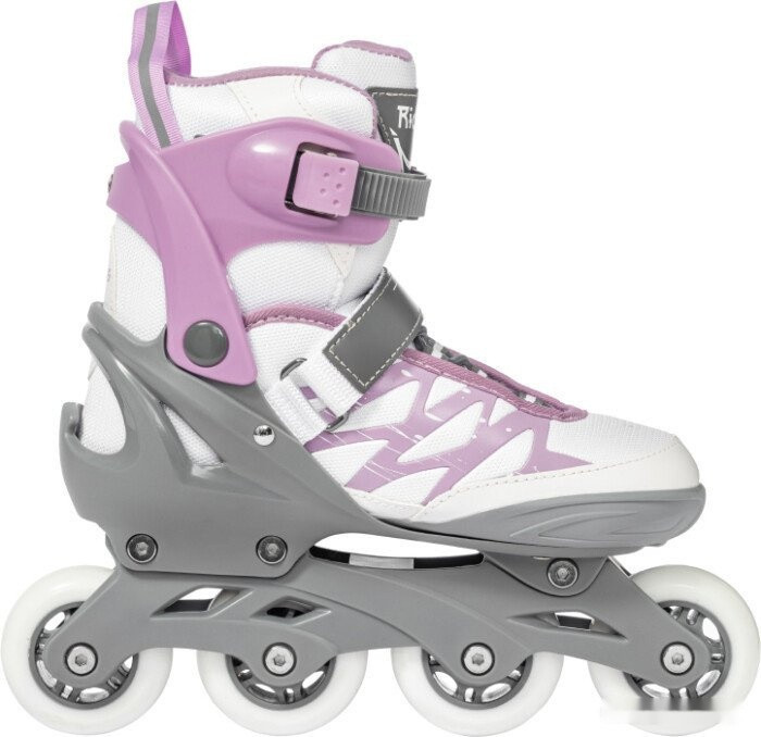 Роликовые коньки Ricos Stream PW-153A S (р. 33-36, белый/лиловый)