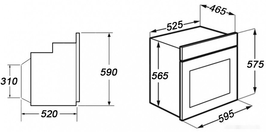Духовой шкаф GrandGermes OCE-60BK-09 Духовой шкаф GrandGermes OCE-60BK-09