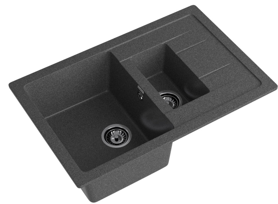 Кухонная мойка GranFest GF-Q775KL (графит) Кухонная мойка GranFest GF-Q775KL (графит)