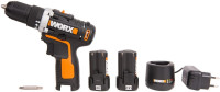 Дрель-шуруповерт Worx WX128.3 (с 2-мя АКБ, кейс)