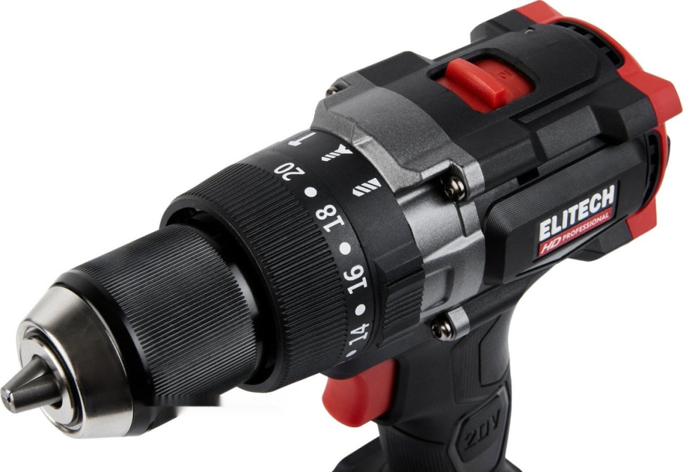 Ударная дрель-шуруповерт Elitech CD 20BL2 E2201.042.02 (с 2-мя АКБ, кейс)