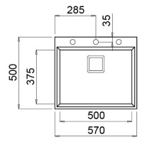 Кухонная мойка Elleci Karisma 105 G62 Bianco Antico
