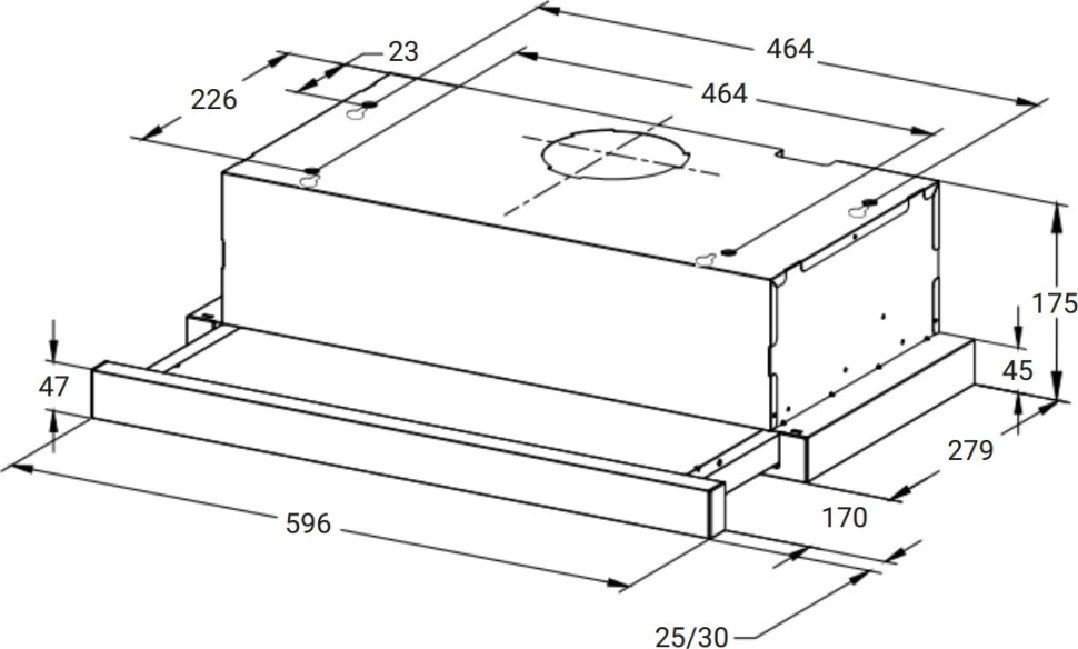 Вытяжка Weissgauff TEL 600 TC BL Вытяжка Weissgauff TEL 600 TC BL