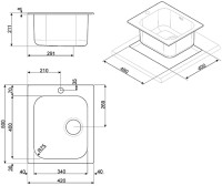 Кухонная мойка Smeg VS34-P3