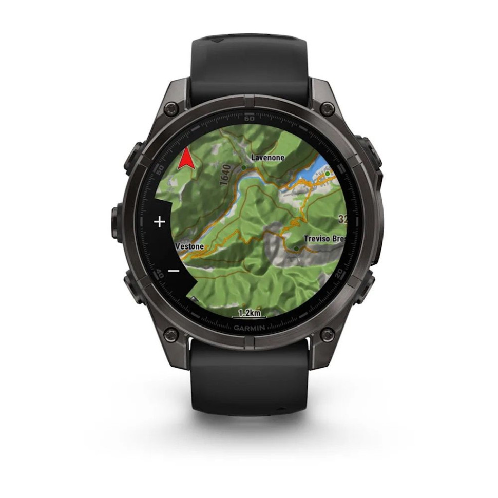Умные часы Garmin Fenix 8 Sapphire, Titanium 47мм (угольно-черный DLC, пепельно-черный силиконовый ремешок) Умные часы Garmin Fenix 8 Sapphire, Titanium 47мм (угольно-черный DLC, пепельно-черный силиконовый ремешок)