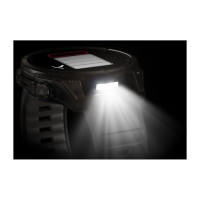 Умные часы Garmin Fenix 8 Sapphire, Titanium 47мм (угольно-черный DLC, пепельно-черный силиконовый ремешок)