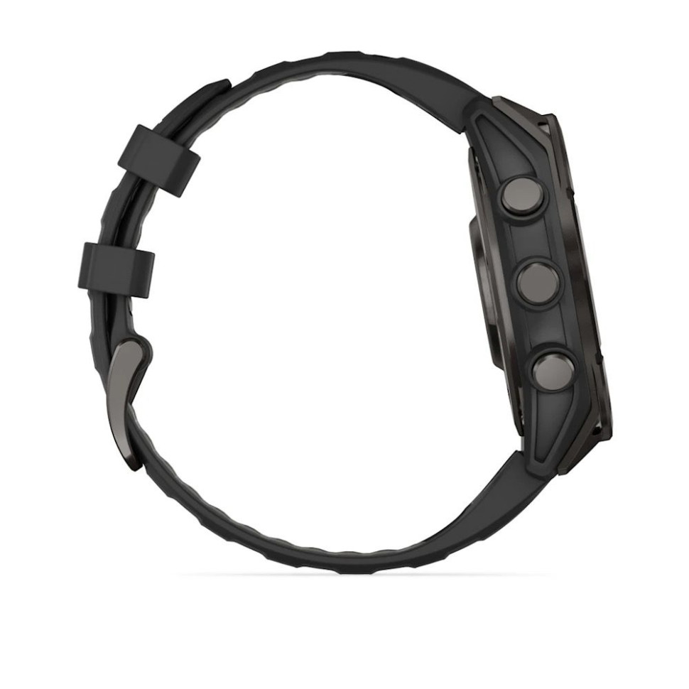 Умные часы Garmin Fenix 8 Sapphire, Titanium 47мм (угольно-черный DLC, пепельно-черный силиконовый ремешок) Умные часы Garmin Fenix 8 Sapphire, Titanium 47мм (угольно-черный DLC, пепельно-черный силиконовый ремешок)
