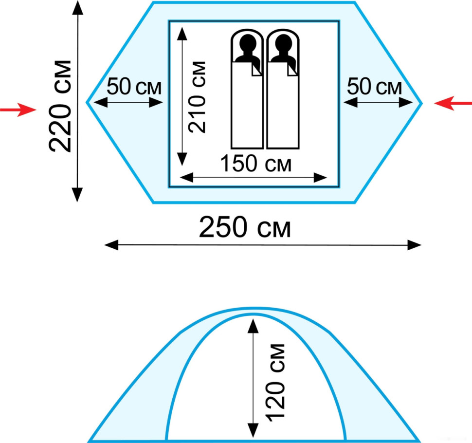 Палатка Tramp Scout 2 v2 Палатка Tramp Scout 2 v2