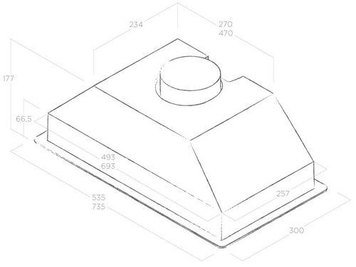 Вытяжка Elica Era C WH/A/72 Вытяжка Elica Era C WH/A/72