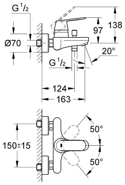 Смеситель Grohe Eurosmart Cosmopolitan 32831000 Смеситель Grohe Eurosmart Cosmopolitan 32831000