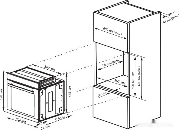 Духовой шкаф ZUGEL ZOE602W Духовой шкаф ZUGEL ZOE602W