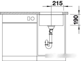 Кухонная мойка Blanco Rotan 400-U (жасмин) Кухонная мойка Blanco Rotan 400-U (жасмин)