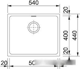 Кухонная мойка Franke KBG 110-50 (бежевый) Кухонная мойка Franke KBG 110-50 (бежевый)